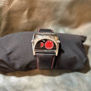 Lucien Piccard Red Stratosphere watch by Lorenzo Pozzan 0.25 ctw diamond.
